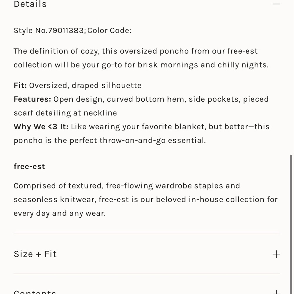 Free People In flight Poncho - Picture 11 of 11